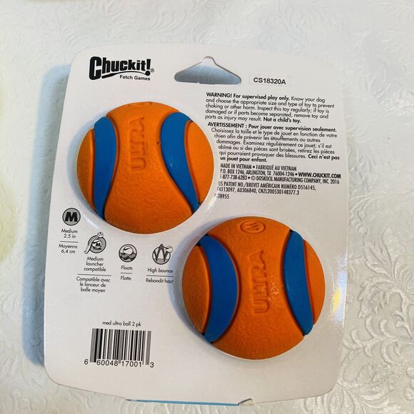 LOT Dog Toys Chuckit Ultra and Kong SqueakAir Balls - Picture 3 of 6